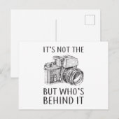 Fotografie Fotograaf Camera Grappig geschenk idee Briefkaart (Voorkant / Achterkant)