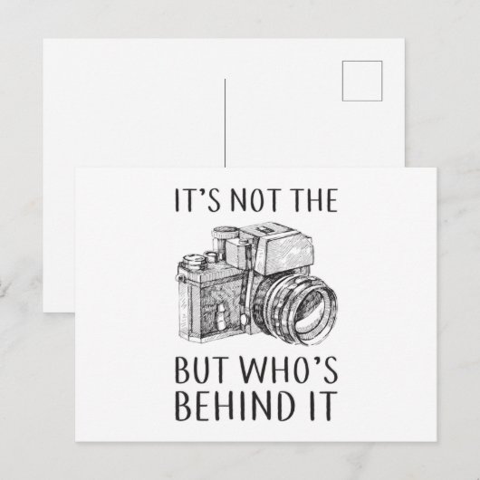 Fotografie Fotograaf Camera Grappig geschenk idee Briefkaart (Voorkant / Achterkant)