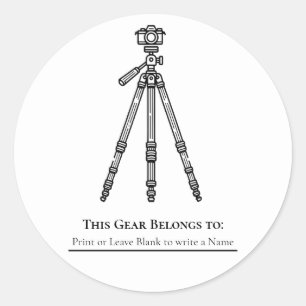 Fotografie Fotograaf Camera Statief Accessoires Ronde Sticker