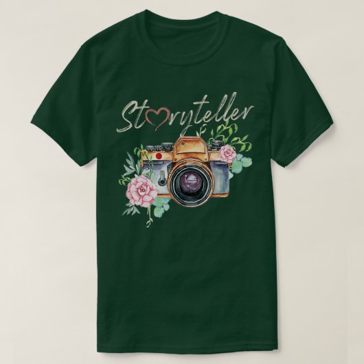 Fotografie fotograaf camera Verteller Camera T-shirt (Design voorkant)