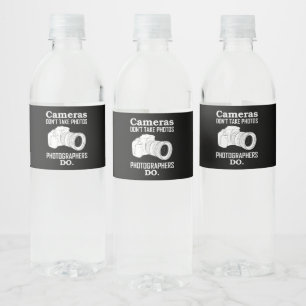 Fotografie fotograaf Foto's van camera's niet neme Waterfles Etiket