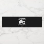 Fotografie fotograaf Foto's van camera's niet neme Waterfles Etiket (Enkel label)