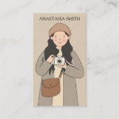 Fotografie Fotograaf QR code | Modern Kawaii Visitekaartje (Voorkant)