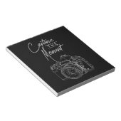 Fotografie fotograaf voor fotografie van het momen notitieblok (Schuin)