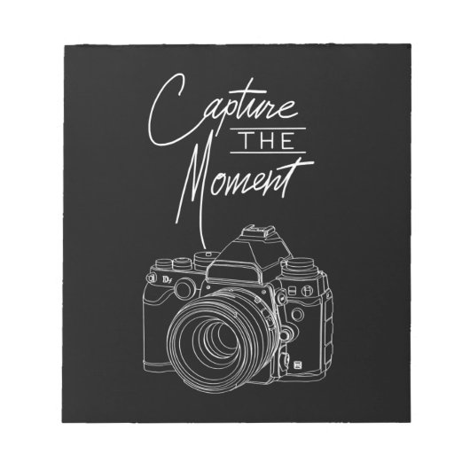 Fotografie fotograaf voor fotografie van het momen notitieblok (Voorkant)