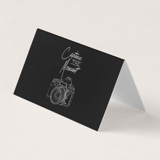 Fotografie fotograaf voor fotografie van het momen visitekaartje (Voorkant)