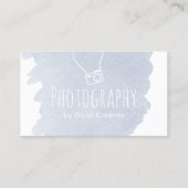Fotografie Fotografie Camera Elegant Waterverf Visitekaartje (Voorkant)