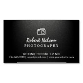 Fotografie Fotografie Camera Simple Matte Black Visitekaartje Magneet (Voorkant)