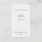 Fotografie Fotografie Visitekaartje (Achterkant)