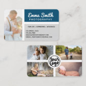 Fotografie Foto's voegen uw eigen Logo toe Visitekaartje (Voorkant / Achterkant)