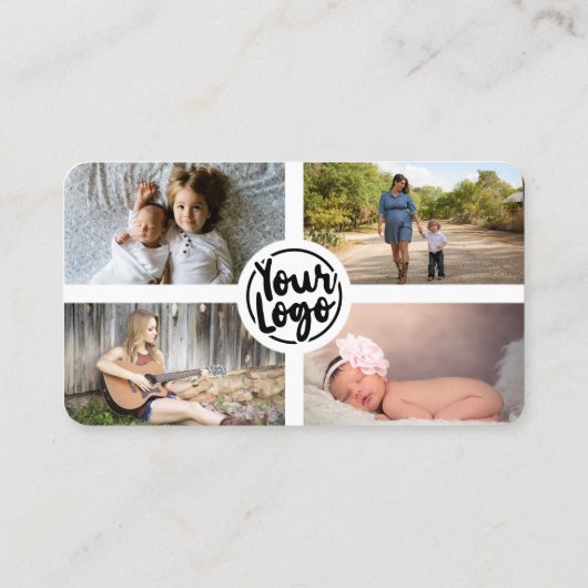 Fotografie Foto's voegen uw eigen Logo toe Visitekaartje (Achterkant)