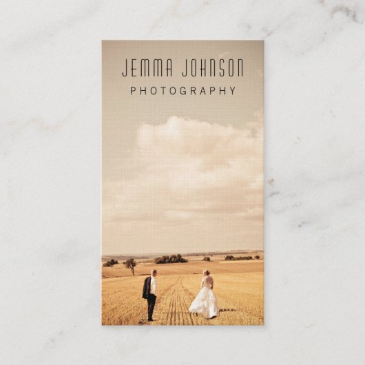 Fotografie Fotosjabloon Marketing Visitekaartje (Voorkant)