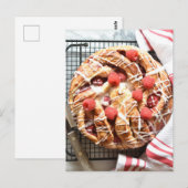 Fotografie frambose Deense brood ontbijt Briefkaart (Voorkant / Achterkant)