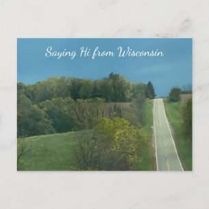Fotografie Gezegde voor Wisconsin Landscape hi Briefkaart