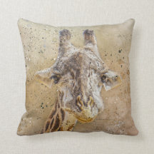 Fotografie Giraffe Moderne Waterverf