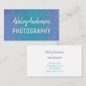 Fotografie Glitter Sparkle Feminine Visitekaartje (Voorkant / Achterkant)