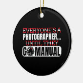 Fotografie - Go Manual Camera Settings Quote Keramisch Ornament (Links)