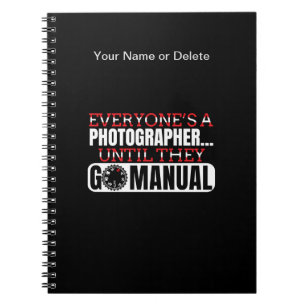 Fotografie - Go Manual Camera Settings Quote Notitieboek