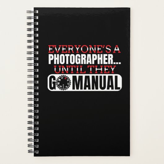Fotografie - Go Manual Camera Settings Quote Planner (Voorkant)