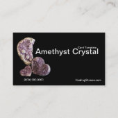 Fotografie Godes Amethyst Crystal Sjabloon Visitekaartje (Voorkant)