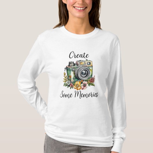 Fotografie Grafiek en Quote |  camera T-shirt (Voorkant)