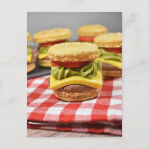 Fotografie Hamburger Novelty Macaron Briefkaart