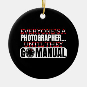 Fotografie - Handmatige Camerainstellingen Citaat Keramisch Ornament