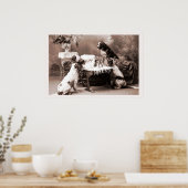 fotografie Hangover met honden Poster (Keuken)