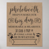 Fotografie hashtag Weddenschap Poster (Voorkant)