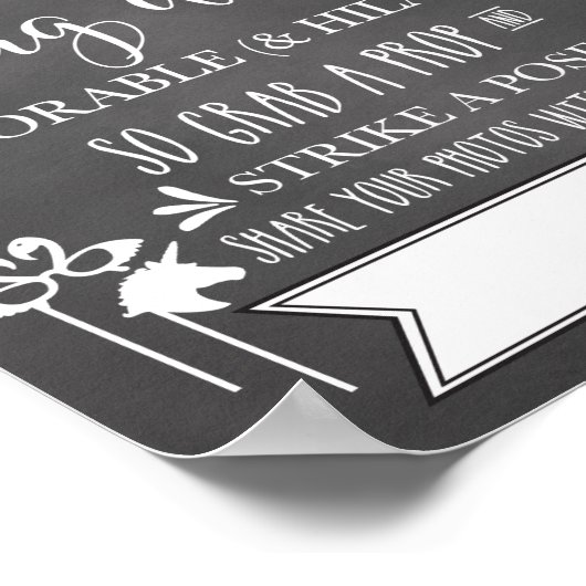 Fotografie hashtag Weddenschap Poster (Hoek)