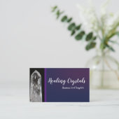 Fotografie Healing Crystal Sjabloon Visitekaartje (Staand voorkant)