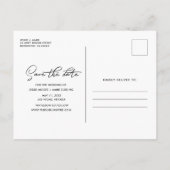 Fotografie Het binden van de Knot sparen de Data Aankondigingskaart (Achterkant)