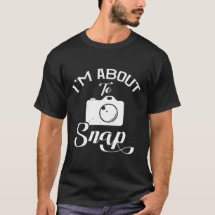 Fotografie Ik sta op het punt camera te kraken T-shirt