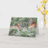 Fotografie in het wild Tijgers Aangepast 75e verja Kaart (Gele Bloem)
