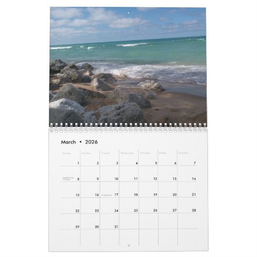 Fotografie Indiana Dunes Michigan City Kalender (Mar 2026)