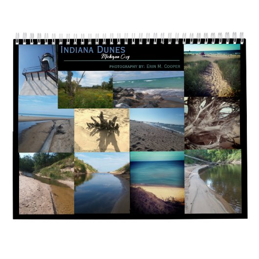 Fotografie Indiana Dunes Michigan City Kalender (Achterkant)