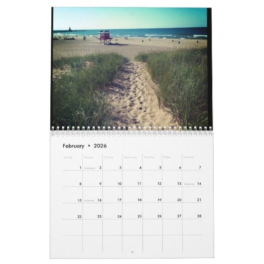 Fotografie Indiana Dunes Michigan City Kalender (Feb 2026)