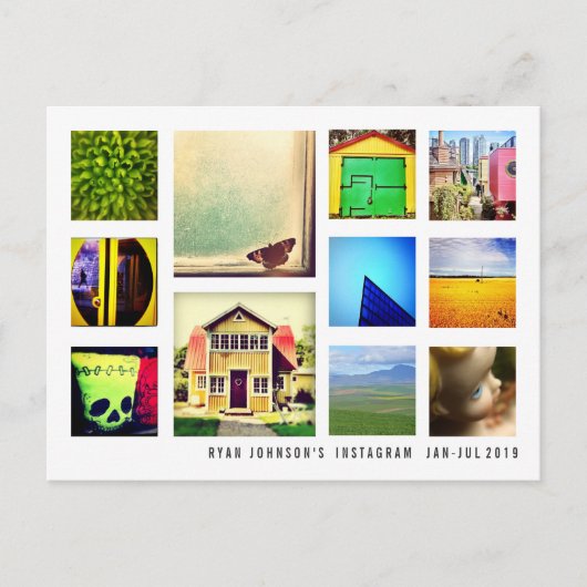 Fotografie Instagram DIY Square Foto's Sjabloon Briefkaart (Voorkant)