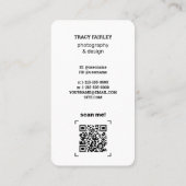 Fotografie Instagram QR Visitekaartje (Achterkant)