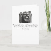 Fotografie is de enige Kaart voor taalgroeten (Voorkant)