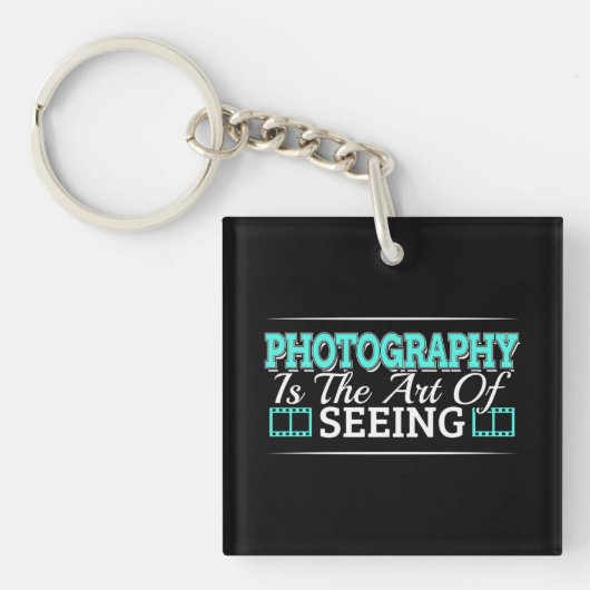 Fotografie is de kunst van het zien - Mindset Quot Sleutelhanger (Voorkant)