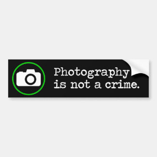 Fotografie is geen misdaad bumpersticker