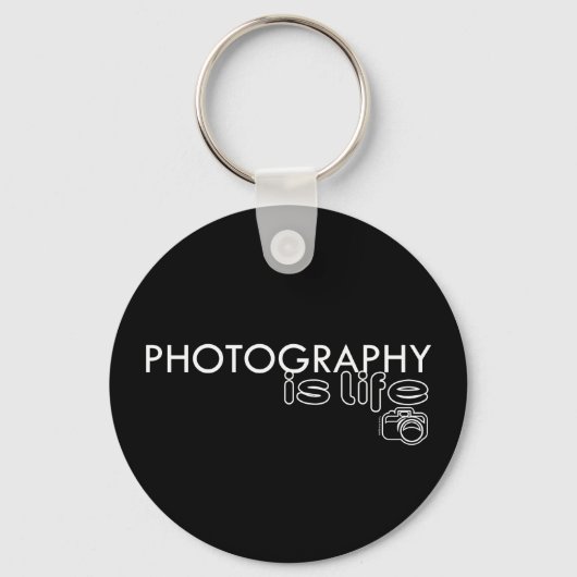 Fotografie is leven sleutelhanger (Voorkant)