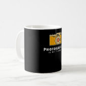 Fotografie is mijn therapie koffiemok (Voorkant links)