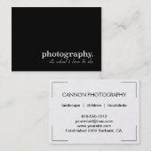 Fotografie is wat ik graag doe!! Pearl Custum Visitekaartje (Voorkant / Achterkant)