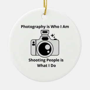 Fotografie is wie ik ben keramisch ornament