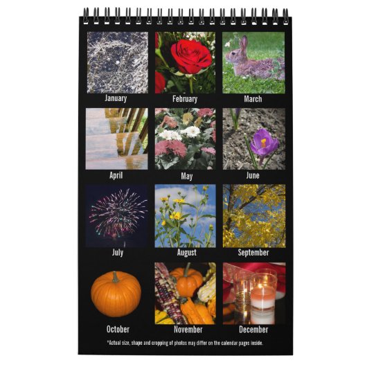 Fotografie kalenderjaar 2021 1 pagina per maand kalender (Achterkant)