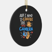 Fotografie - Koffie en camera Keramisch Ornament (Rechts)
