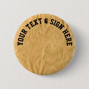 Fotografie - Kreukvrij papier + uw ideeën Ronde Button 5,7 Cm