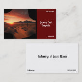 Fotografie Landschap Zonsondergang Visitekaartje (Voorkant / Achterkant)